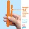 CraftySticks Colored Wood Craft Sticks 4.5 Inch, Red Orange Yellow Green Blue Purple White Black Pink Brown Popsicle Sticks